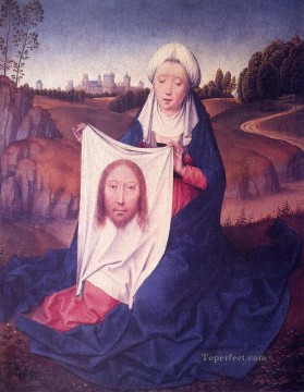  Netherlandish Oil Painting - St Veronica Netherlandish Hans Memling